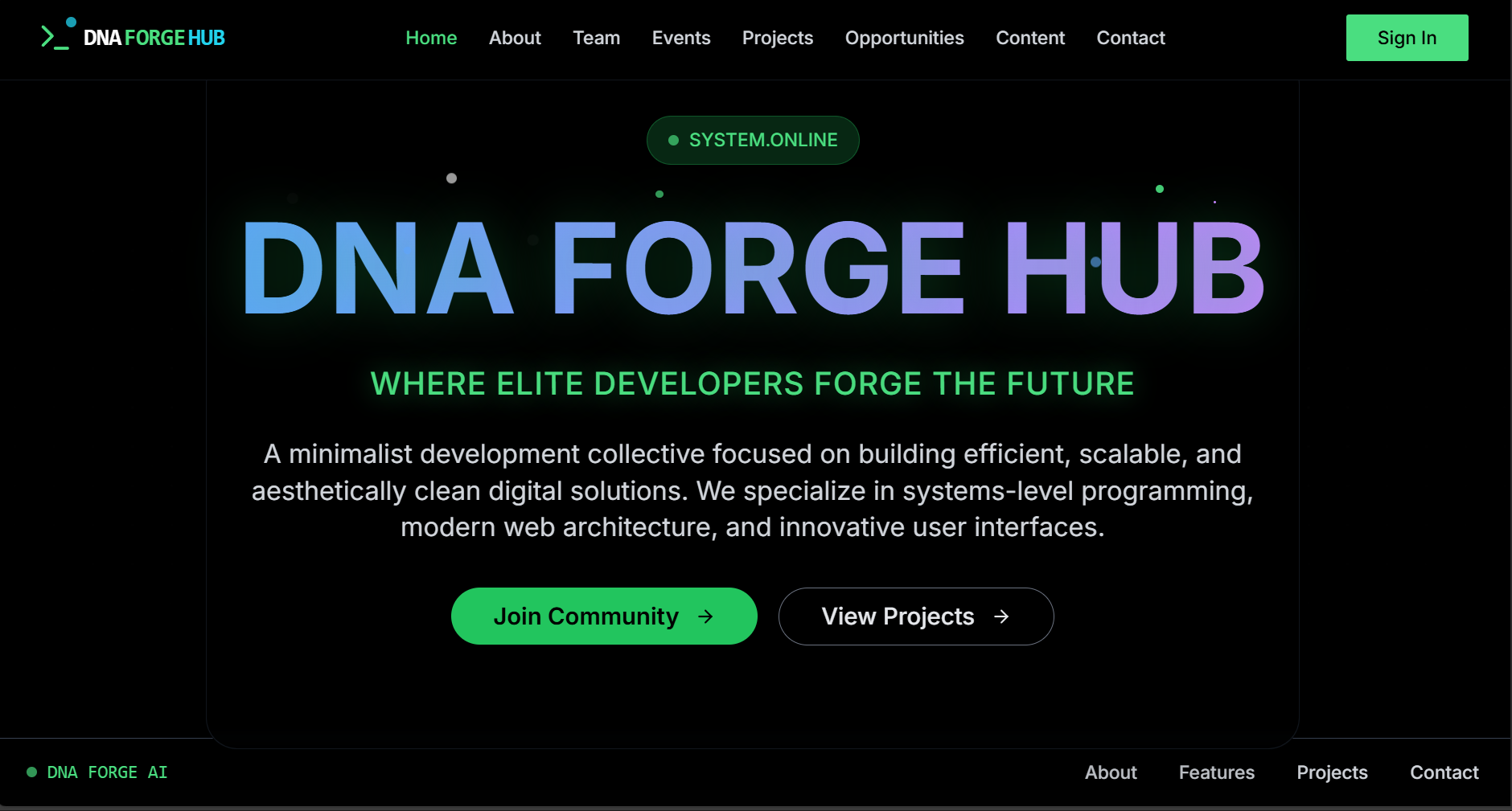 DNA - Developers Of Next-Gen Applications